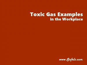 toxic gases in the workplace